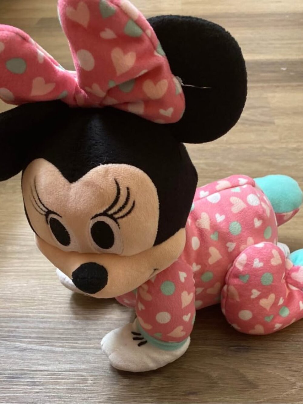 Disney Baby Musical Crawling Minnie Mouse Plush Interactive Talking Toy